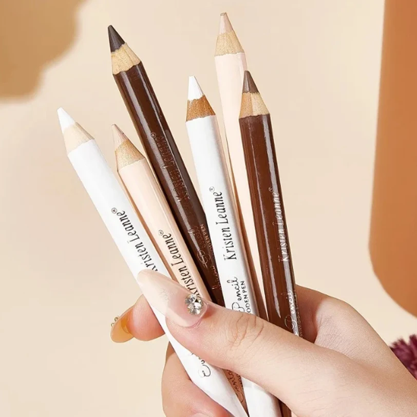 Crayon Eyeliner pour Contour des sourcils, fard à paupières couché, ver à soie, crème mate imperméable, maquillage pour les yeux nus, stylo correcteur