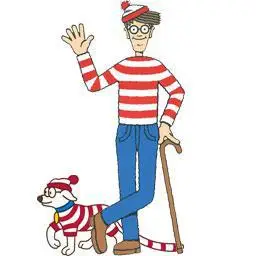 Cartoon Wheres Waldo Striped Shirt Youth Boys Wally Costume Shirt Glasses and Hat Socks Unisex Adults Carnival Cosplay Costume view 6