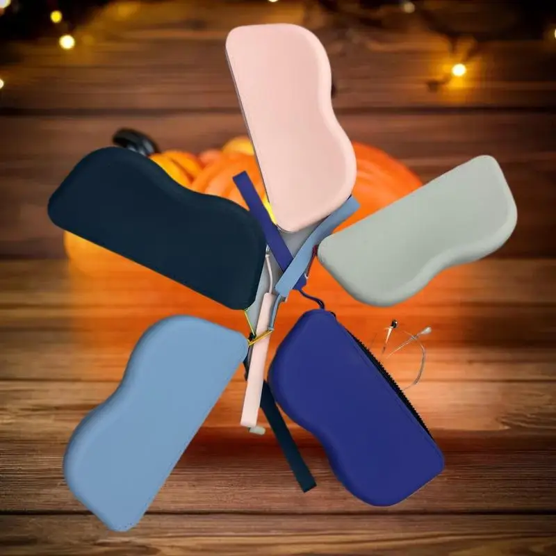 

Компактный портативный чехол для хранения аксессуаров «сделай сам», модный чехол для очков, водонепроницаемый, пылезащитный силиконовый чехол на молнии