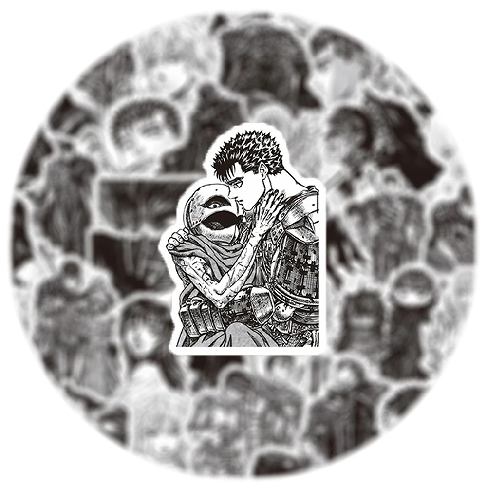 10/30/82pcs Classic Anime Berserk Graffiti Stickers Cool Cartoon Guts Casca Sticker DIY Scrapbook Laptop Phone Decals Decoration