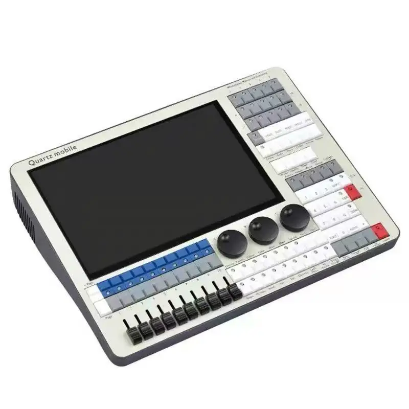 Mini Quartz Mobile Titan DMX Console, Stage Lighting Controller, Built in Battery, Touch Screen, Wi Fi Connection, Professional,