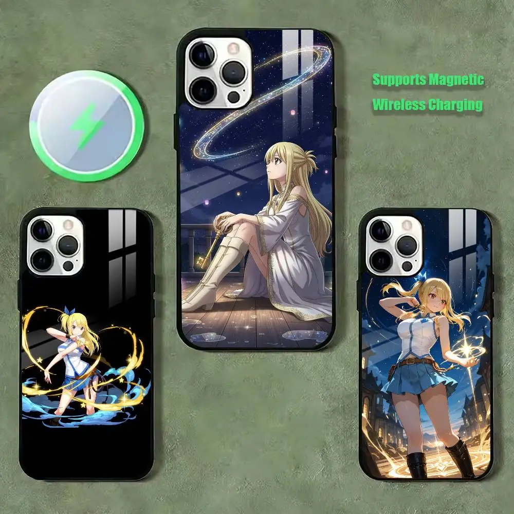 Fairy Tail Lucy  Phone Case For iPhone17,16,15,14,13,12,11 Plus,Pro Supports Magnetic Wireless Charging