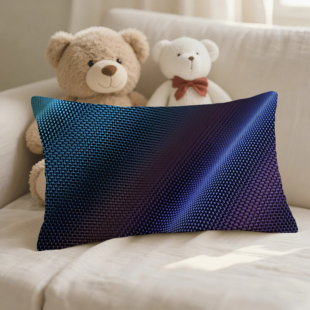 Carbon Fiber cushion cover Decorative For Sofa Office Living Room Bedroom Suitable For Bed Lumbar Support Pillows