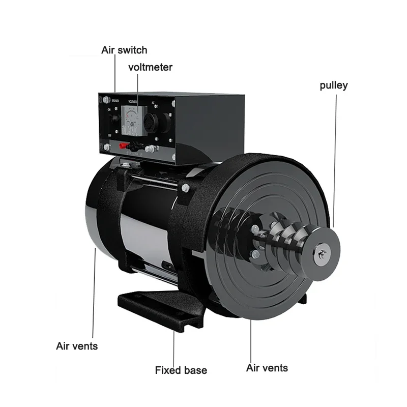 Small Diesel Generator 3KW Single-Phase Stand-Alone 220V Gasoline All-Copper Household Appliances Air-Conditioning Refrigerator