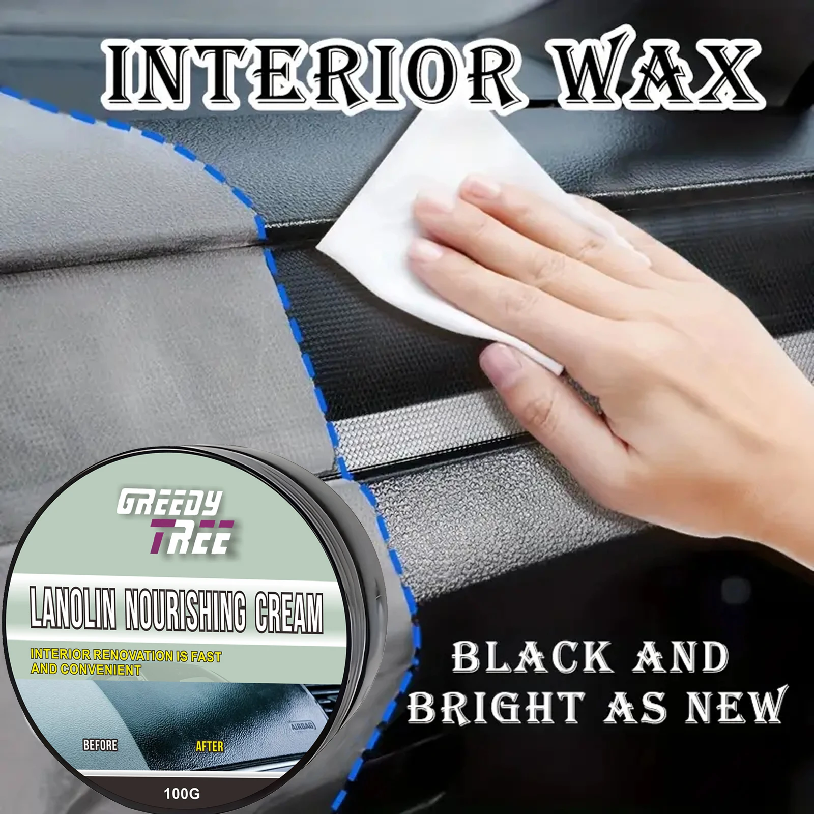 Car Plastic Renovation, Crystal Plated Wax, Repair Bumper Scratches, Car Interior Shell Becomes Black, Repair Plastic And Leathe