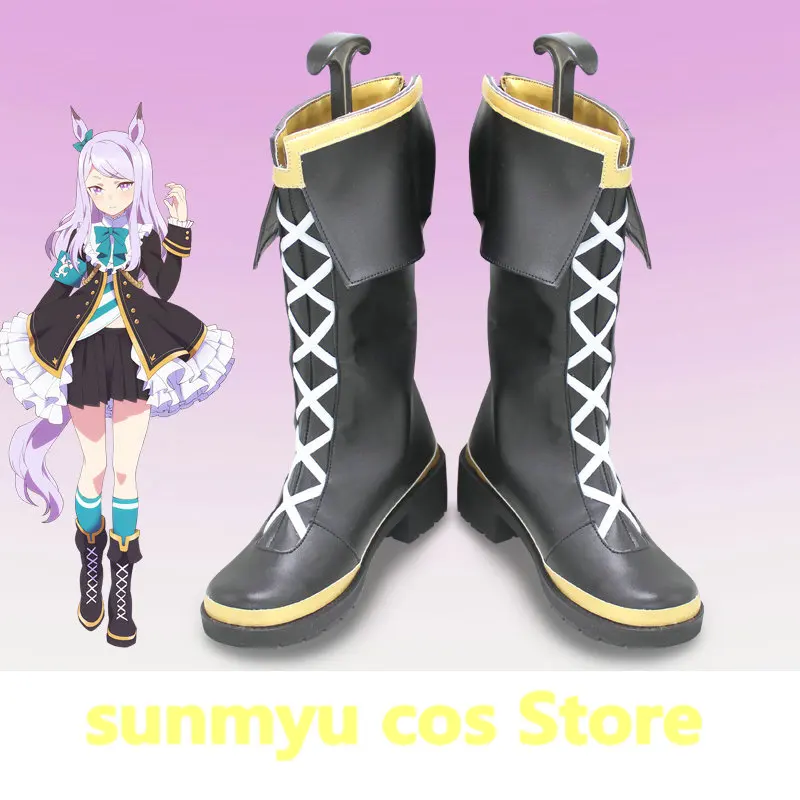 

Uma Musume Pretty Derby Mejiro McQueen Cosplay Shoes black boots