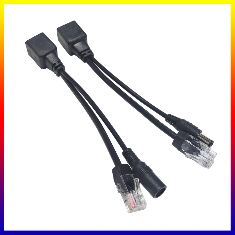Hot POE Cable Passive Power Over Ethernet Adapter Cable POE Splitter Injector Power Supply Module 12-48v For IP Camera