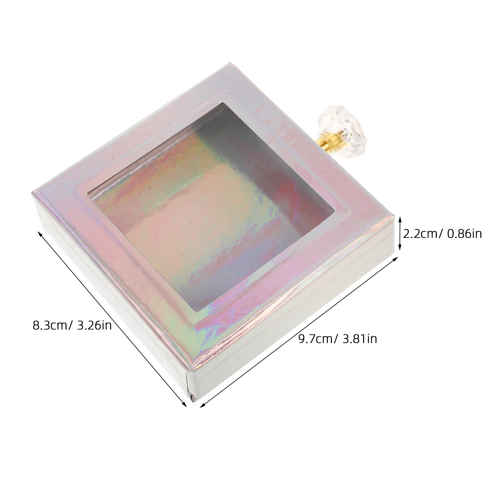 Elegante caja magnética para pestañas, estuche seguro para almacenamiento de pestañas postizas, portátil, tamaño pequeño, perfecto para regalo y uso Personal