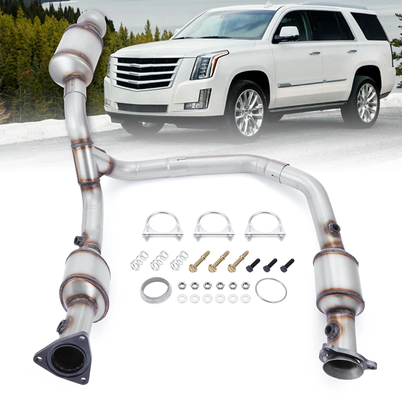 For Chevy 19420265 Chevrolet Tahoe Cadillac Escalade 2015-2020 Catalytic Converters