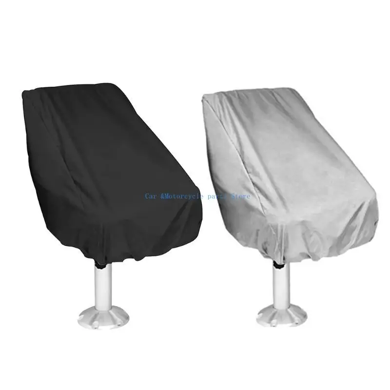 

Y9UC Fishing Ship for Bench Helm Chair Cover Black/Silver Dustproof Chair Cover Sleev