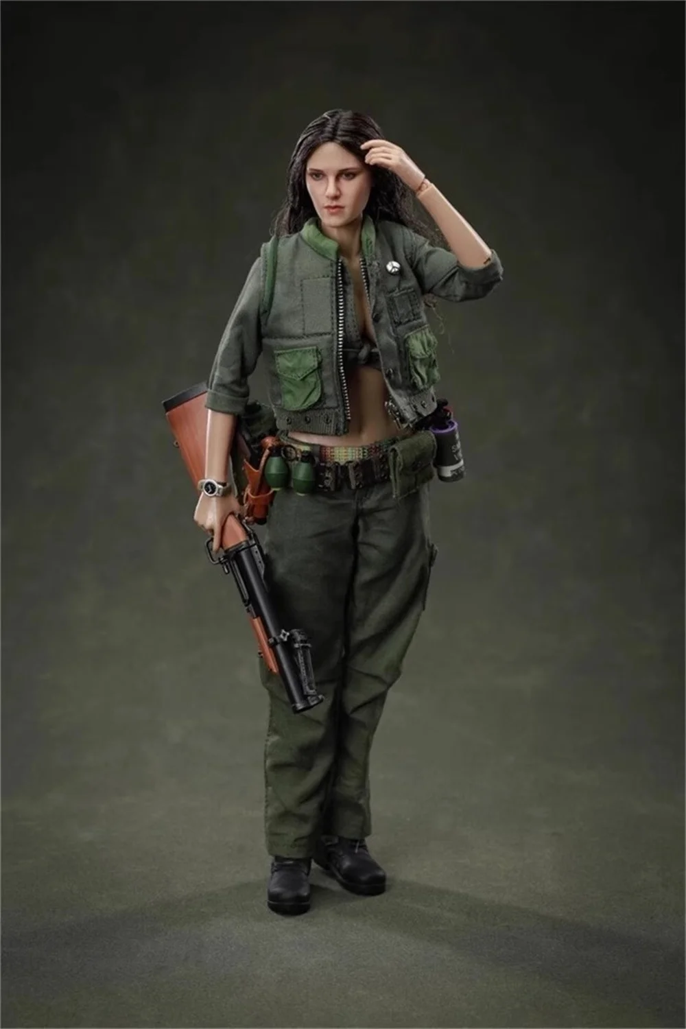 In Voorraad 1/6e Vrouwelijke Soldaat Vietnamoorlog Volledige Set Beweegbare Action Figure Speelgoed Model Cadeau Voor Fans Verzamelen