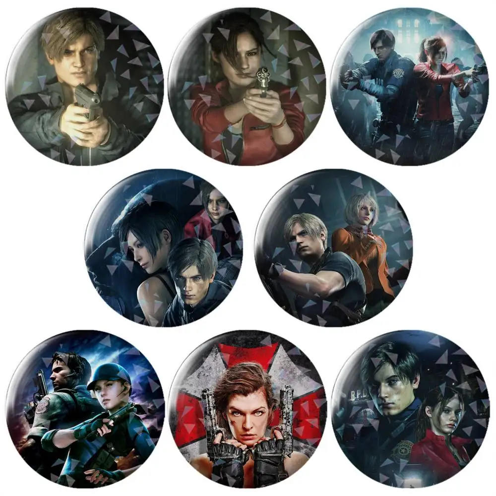 Broche en métal Resident Evil, épingles décoratives tendance pour chapeau, sac, vêtements, cadeau, souvenir.