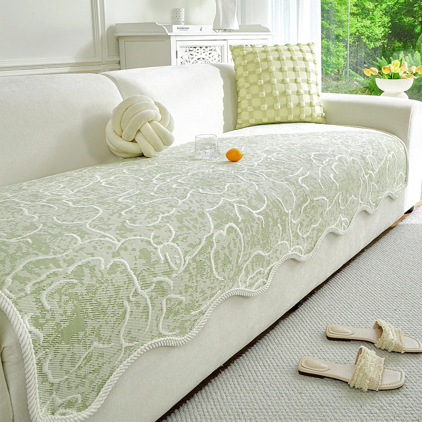 Ice Silk Summer Sofa Cover Soft Air Conditioning Recliner Pad Washable Couch Protector Covers Anti-Slip L Shape Sofa Cooling Mat