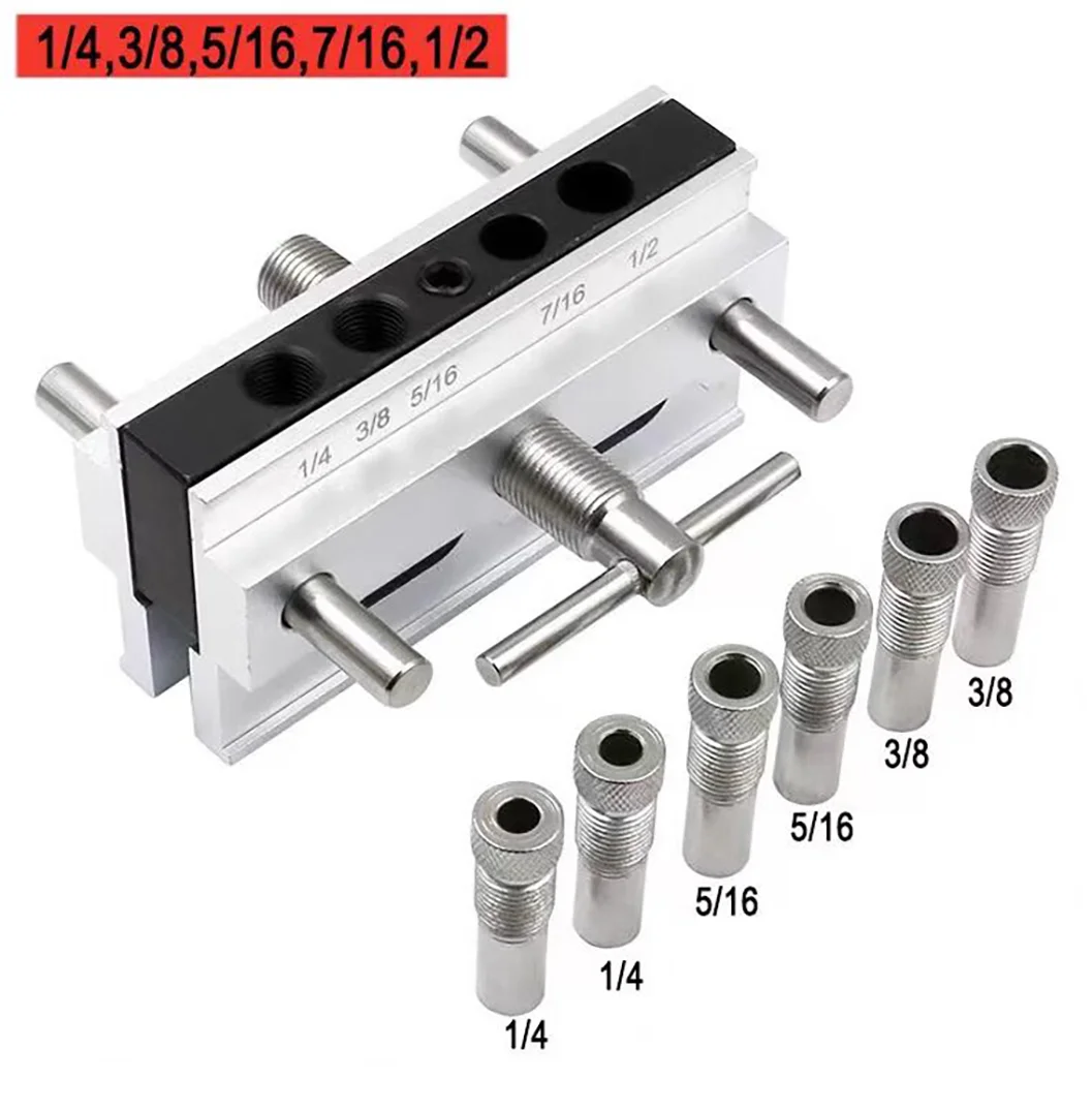 

Woodworking Straight Hole Locator Round Wood Tenon Puncher Vertical Drilling Centering Plank Connection Fixture