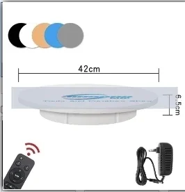 전기 턴테이블, 3D 스캐닝 사진 디스플레이 스탠드, 회전 테이블, 원격 제어, 속도 방향, 하중 지지 150kg, 42cm