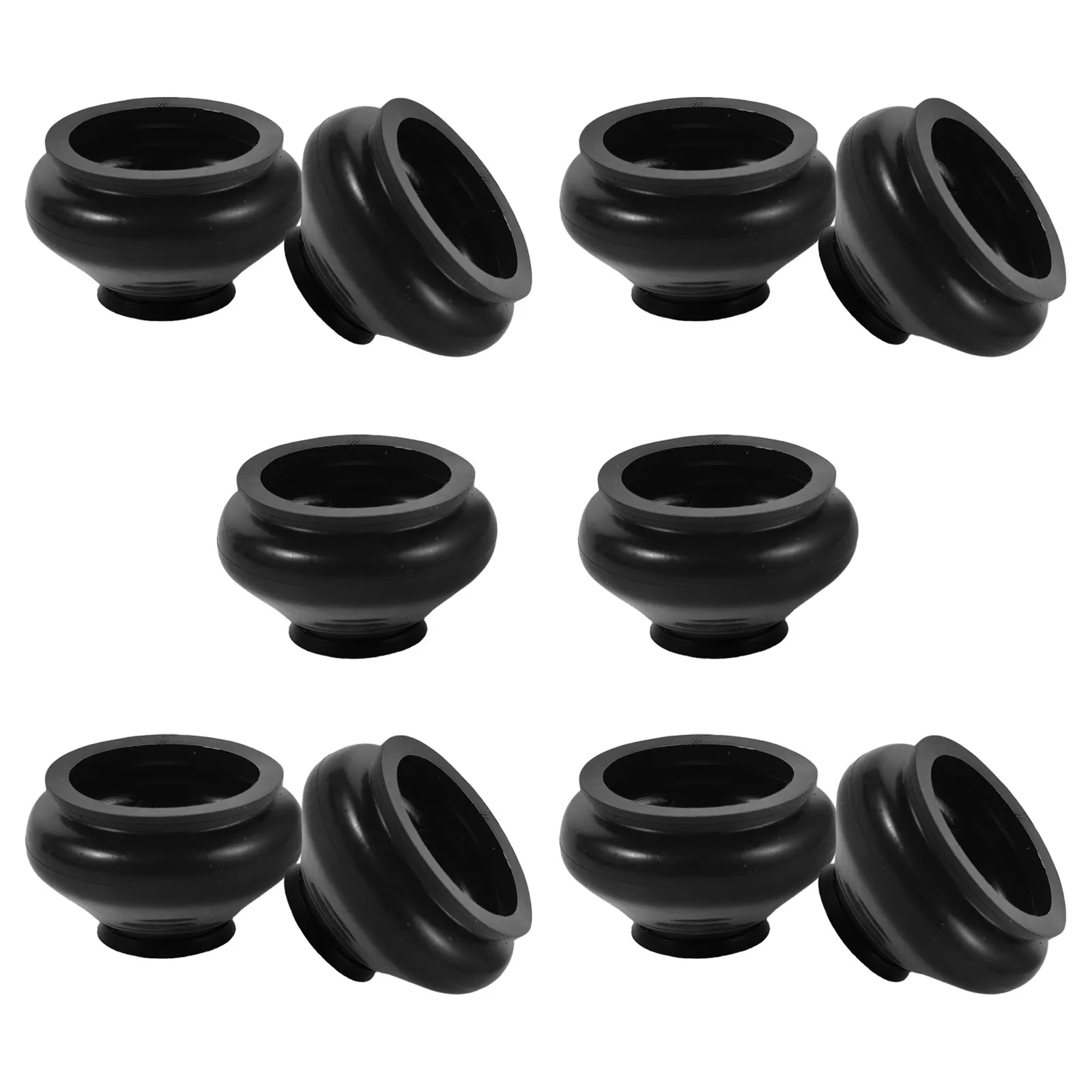 10Pcs Motorcycle Ball Joint Dust Boot Cover High Strength Rubber Tie Rod End Protective Sleeve Steering Arm Joint Replacement