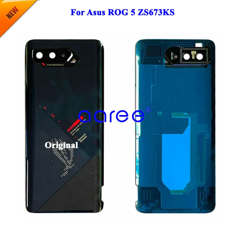 

Battery Cover For ASUS Rog Phone 5 ZS673KS Back Cover Back Housing For AUS ZS673KS Back Cover Back Housing Door With adhesive