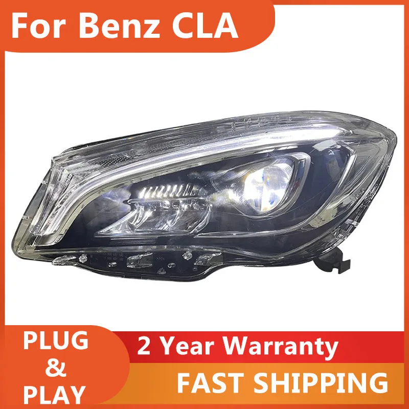 

Car Styling Head Lamp For Benz CLA Headlights 2014-2018 CLA Head Light DRL Turn Signal Low High Beam Projector Lens