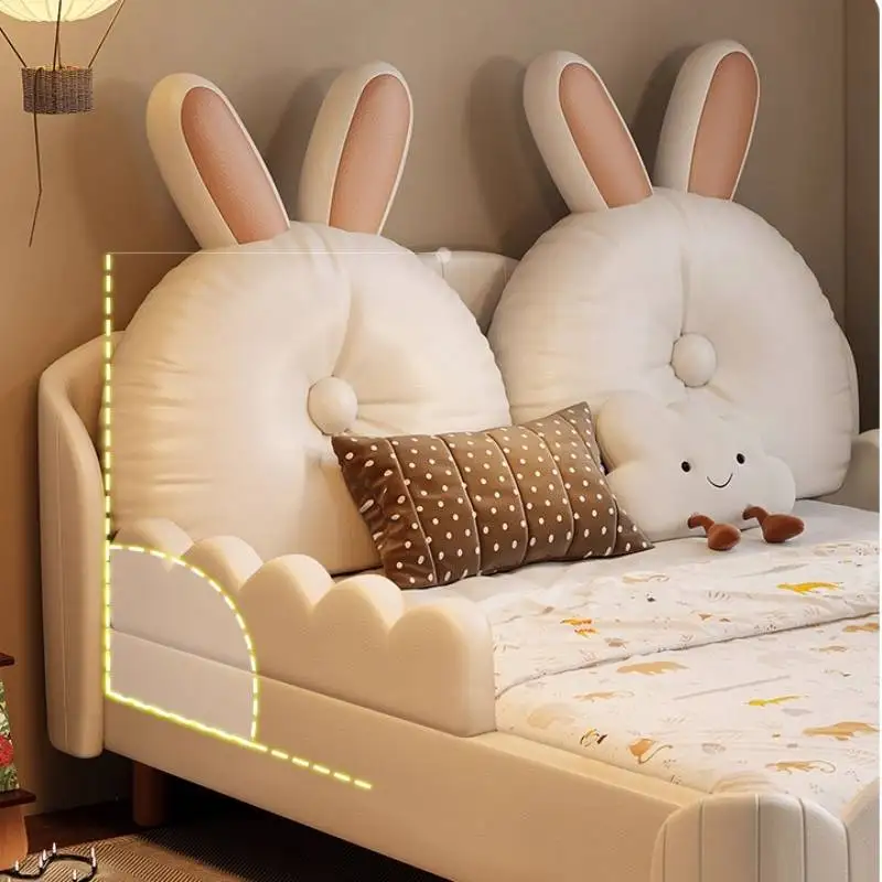 الأبيض سلامة خشبية سرير أطفال الحرس القضبان الشمال تصميم الحديثة سرير أطفال إطار الفتيات كاماس الرضع أثاث المنزل #6