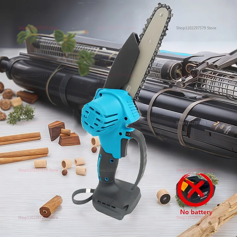 6-Polegada sem fio mini motosserra elétrica portátil ferramenta de corte de árvore portátil quintal jardim acampamento serra elétrica adequada para poda de árvores