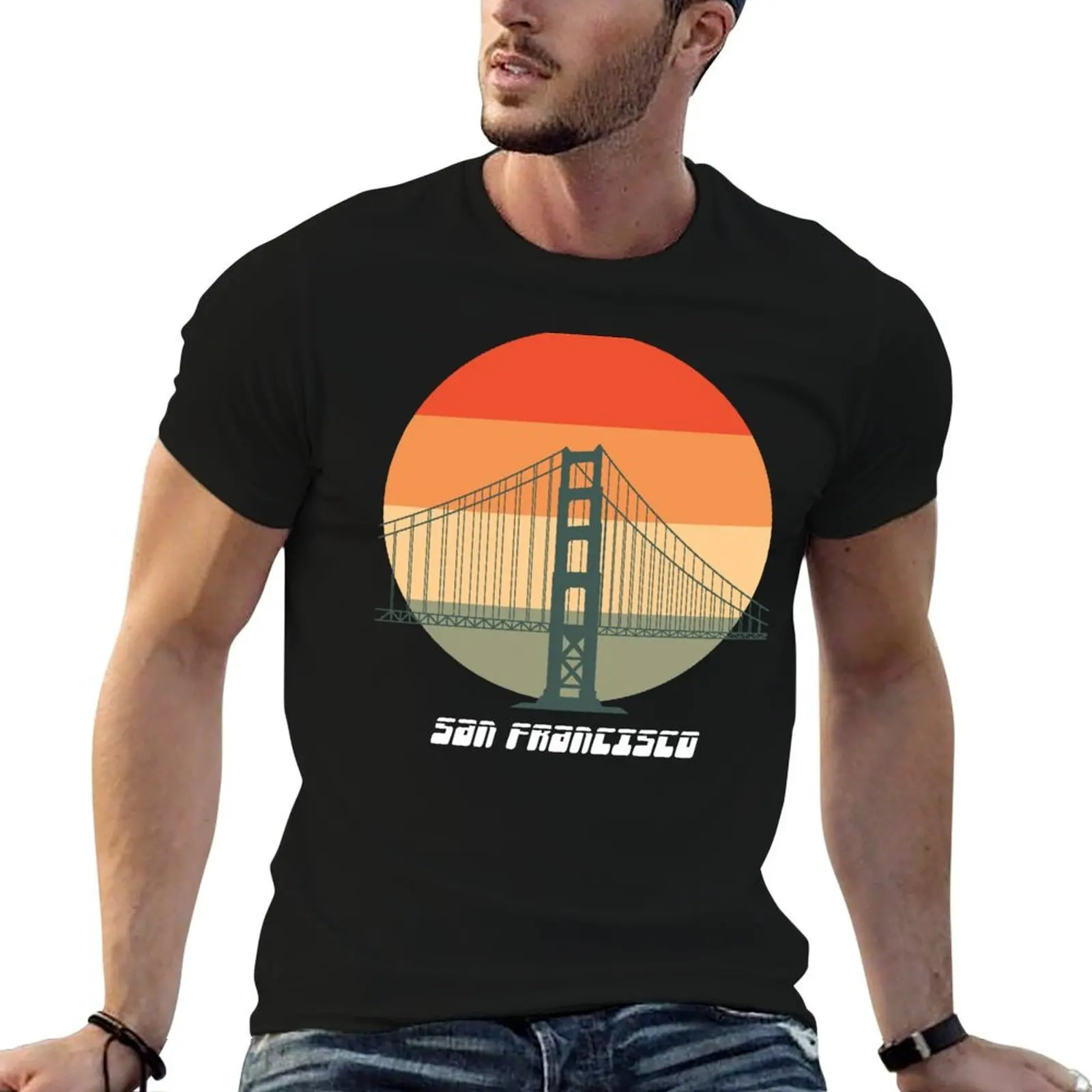 San Francisco Golden Gate Bridge T-Shirt Funny t-shirt new edition shirts men graphic