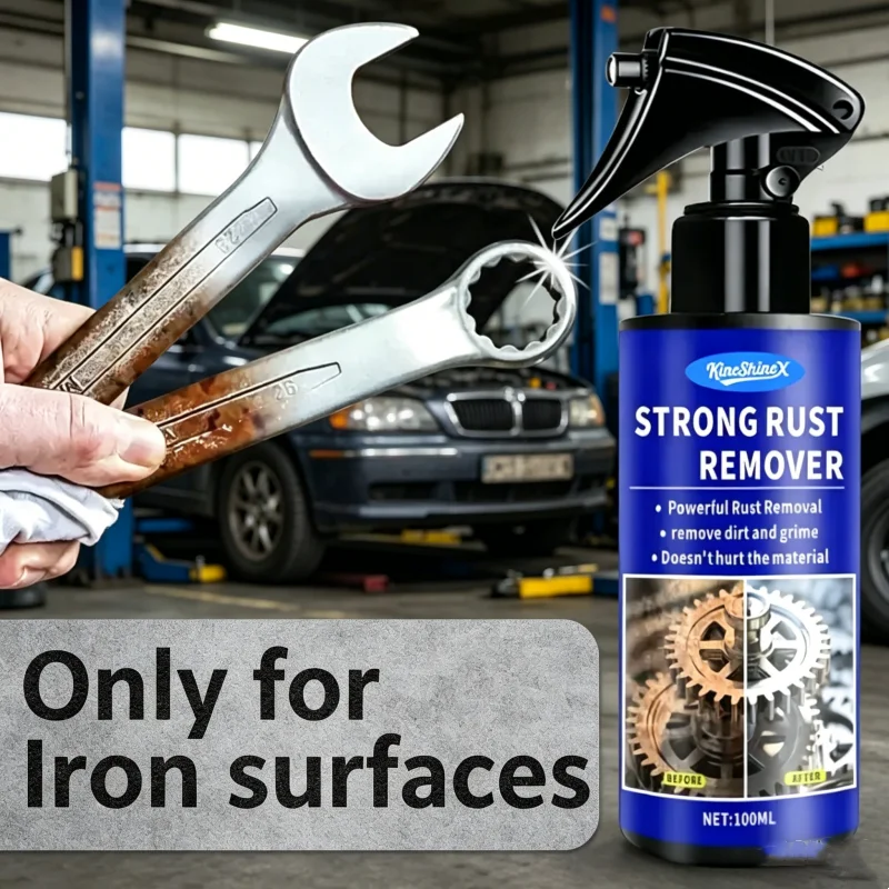 Auto-Rostentferner Auspuff-Rostentfernungsspray Schnell Wirkendes Radnabenpflege-Reinigungsmittel Metall-Eisenpulver Fleckenentferner