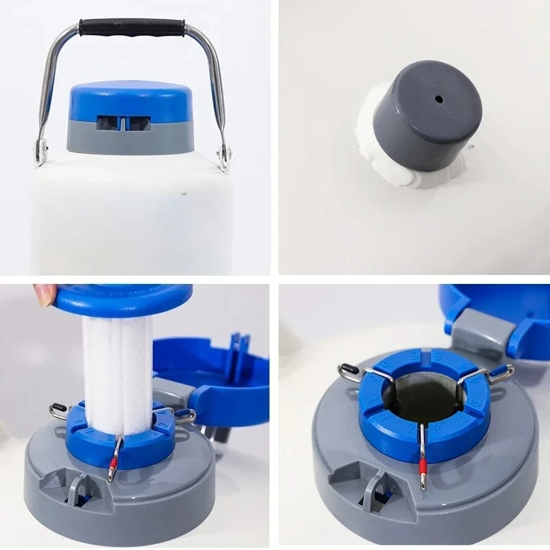Applicable to 2 Liter Cryo Dewar Livestock Husbandry Semen Storage Container Portable Liquid Nitrogen Container