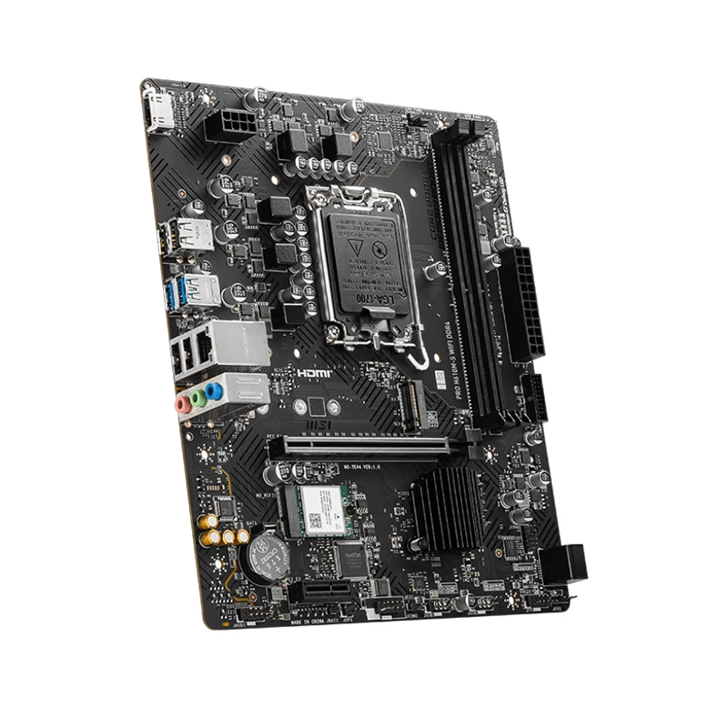 اللوحة الأم MSI PRO H610M-S WIFI DDR4 - LGA1700 لـ Intel 12/13/14th Gen، Dual-Channel DDR4، PCIe 4.0، WiFi 6 #4