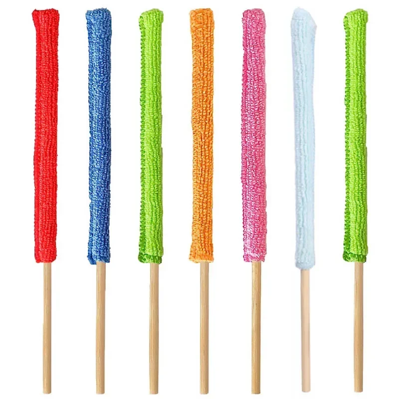 1/2/3/4Pcs Szczotka do czyszczenia szczegółów samochodu Szczotka z mikrofibry z długim uchwytem do czyszczenia otworów wentylacyjnych wentylatora Ślepki Szczotki do szczelin w narożnikach