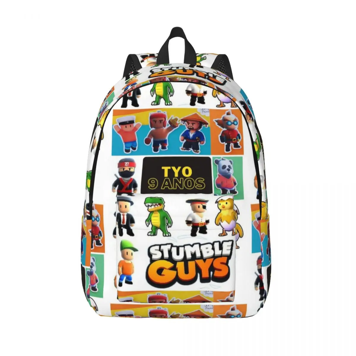 Stumble Guys Game Backpack for Men Women Casual High School Work Daypack Cartoon Laptop Canvas Bags Gift