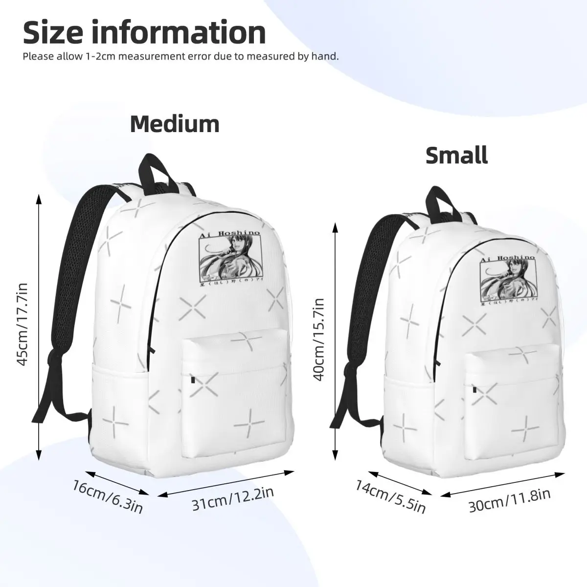 حقيبة ظهر قماشية بسيطة وأنيقة من Ai Hoshino Oshi No Ko للنساء #3