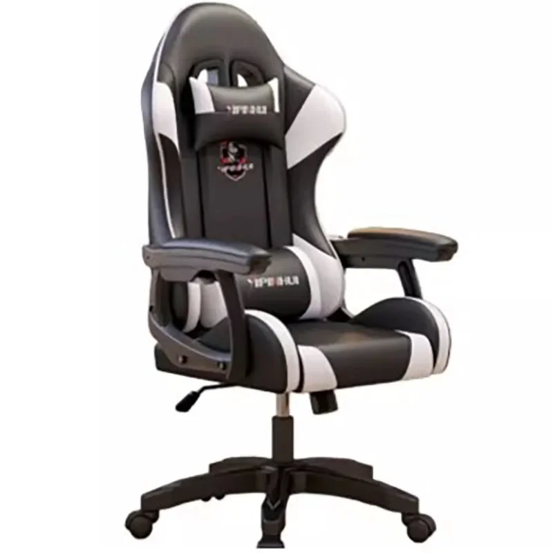 Back Cushion Office Chair Footrest Wheels Glides Mobile Computer Gaming Chair Height Extender Cadeira Gamer