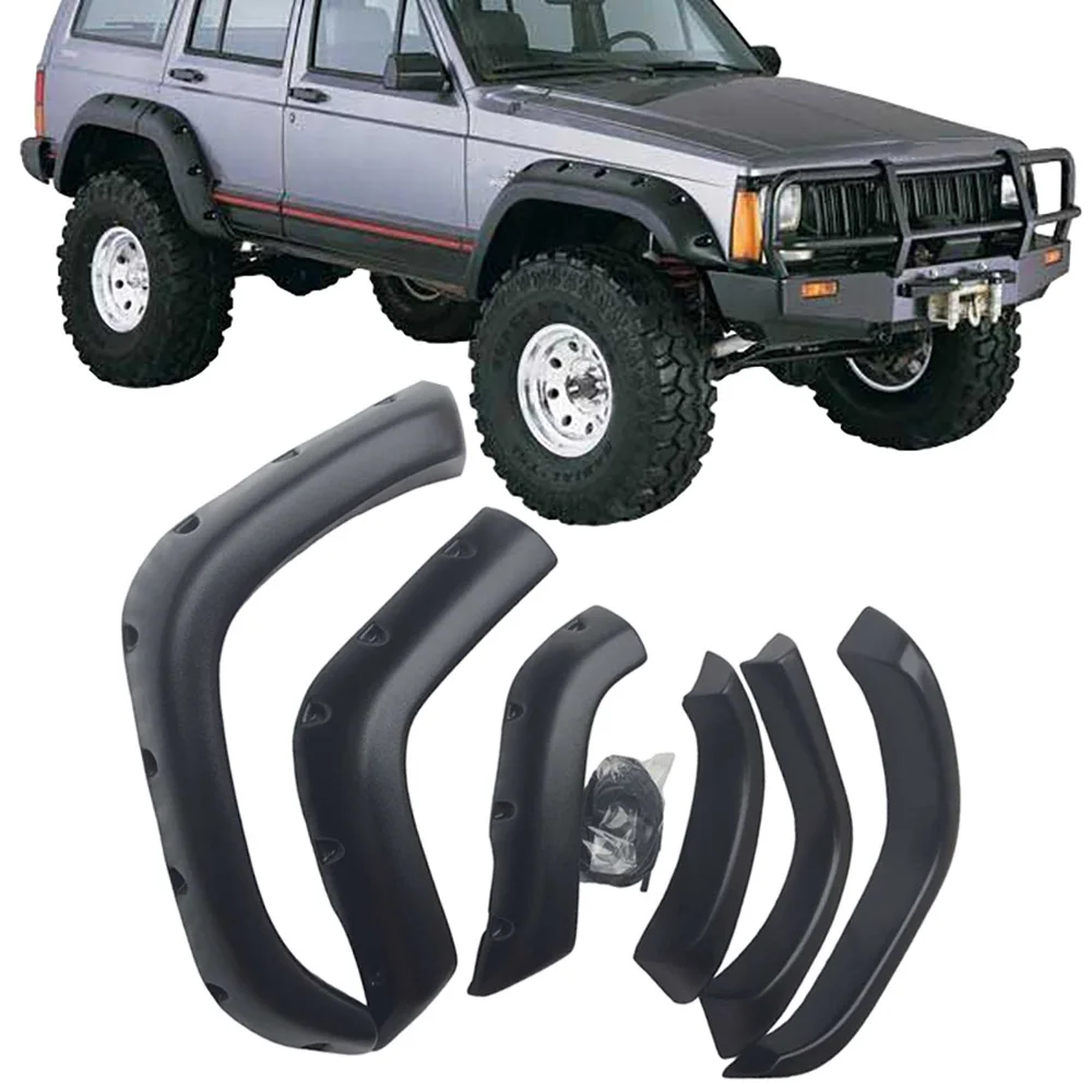 DUKE4WD ABS Wheel Arch Car Fender Flare For Cherokee XJ Parts 4X4 Off Road Mud Guard Car Accessories