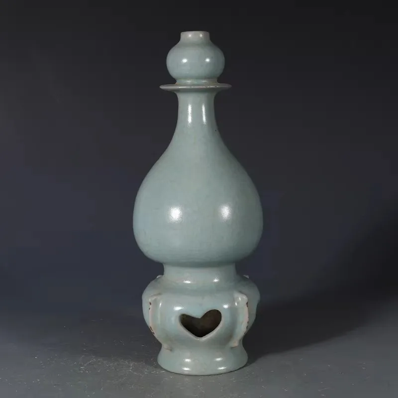

Antique SongDynasty porcelain vase,Ru kiln glaze,gourd,Hand-painted crafts,Collection&Adornment,Free shipping