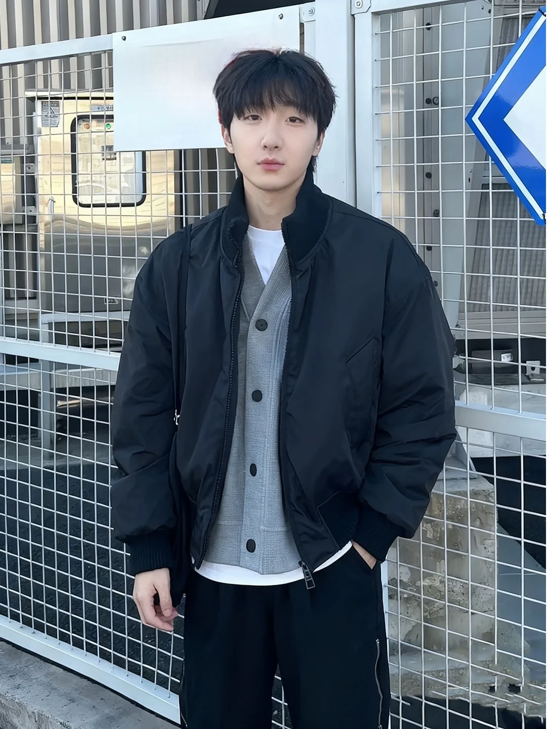 

Bla American Sle Flight Jaet down Men's Winter Cold Resistance Warm Stand Collar Cotton ort Baseball Coat Outerwear