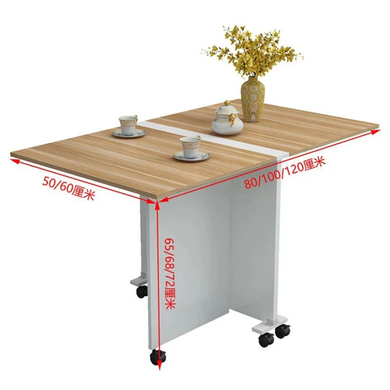 Ultra-thin Kitchen Dining Tables Home Furniture Removable Small Apartment Folding Table Simple Rectangular Telescopic Tables