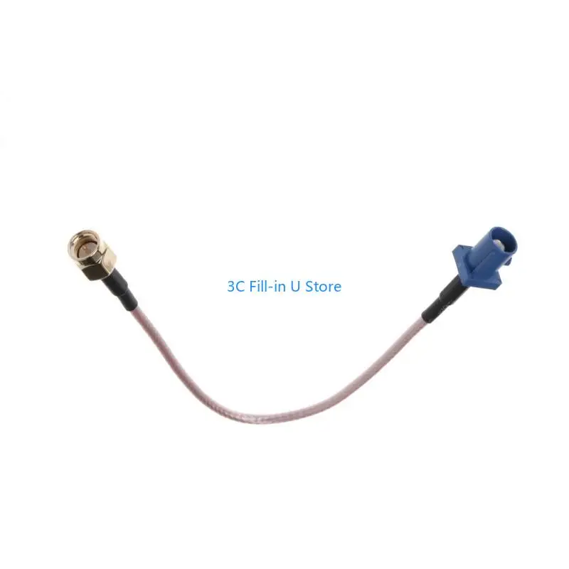 G8TA Fakra C Adapter Plug to SMA Male Extension Cord for Car RG316 Pigtail 15cm