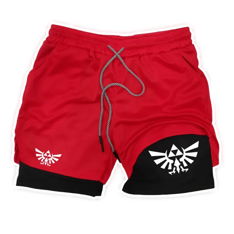 

Summer New Z-Zelda Men's Sports Fitness Shorts Men Basketball Game Training Running Casual Loose Quick-Drying Five-Point Pants