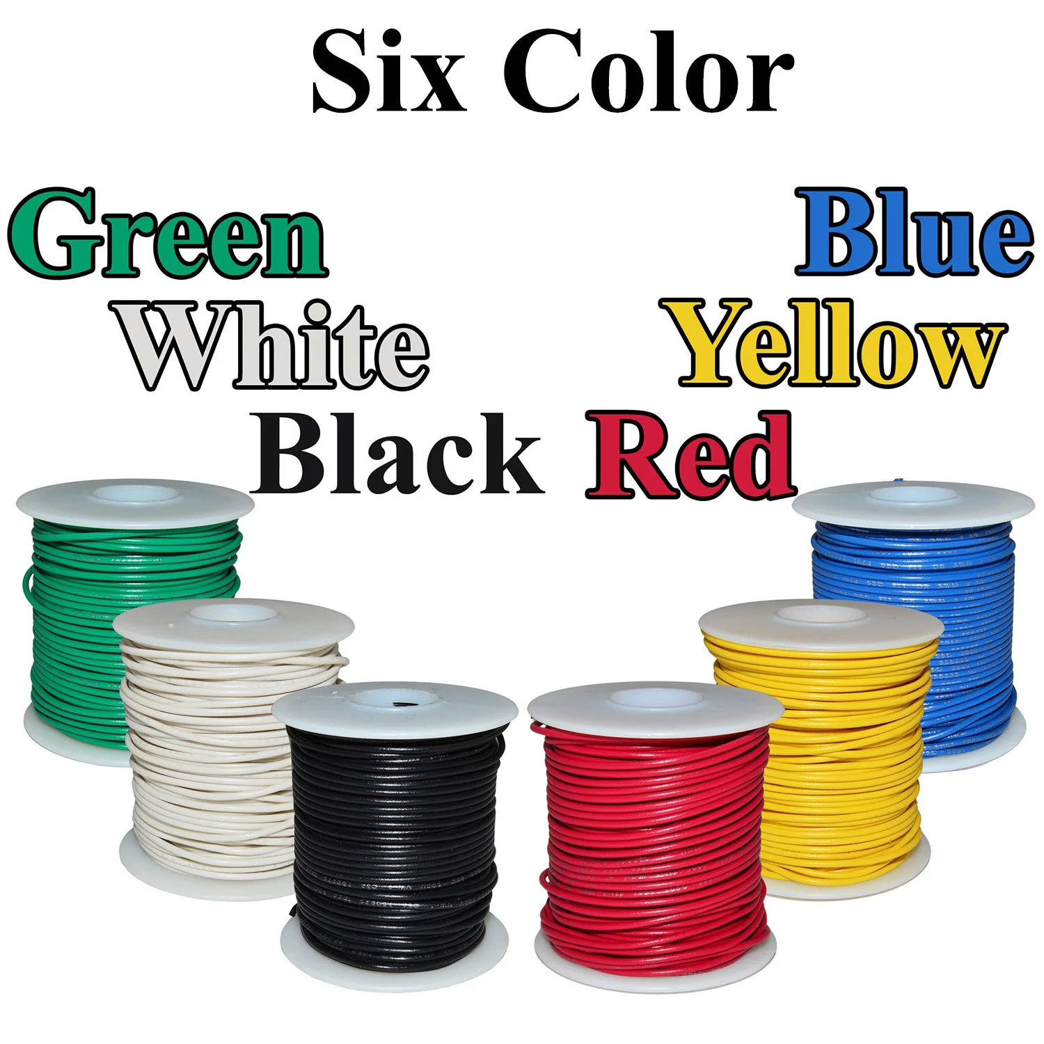 6 Spools Silicone Stranded Electrical Wire 12-13-14-16-17-18-20-22-24-26-28-30 AWG Flexible Soft Tinned Copper Hookup Wire Kit