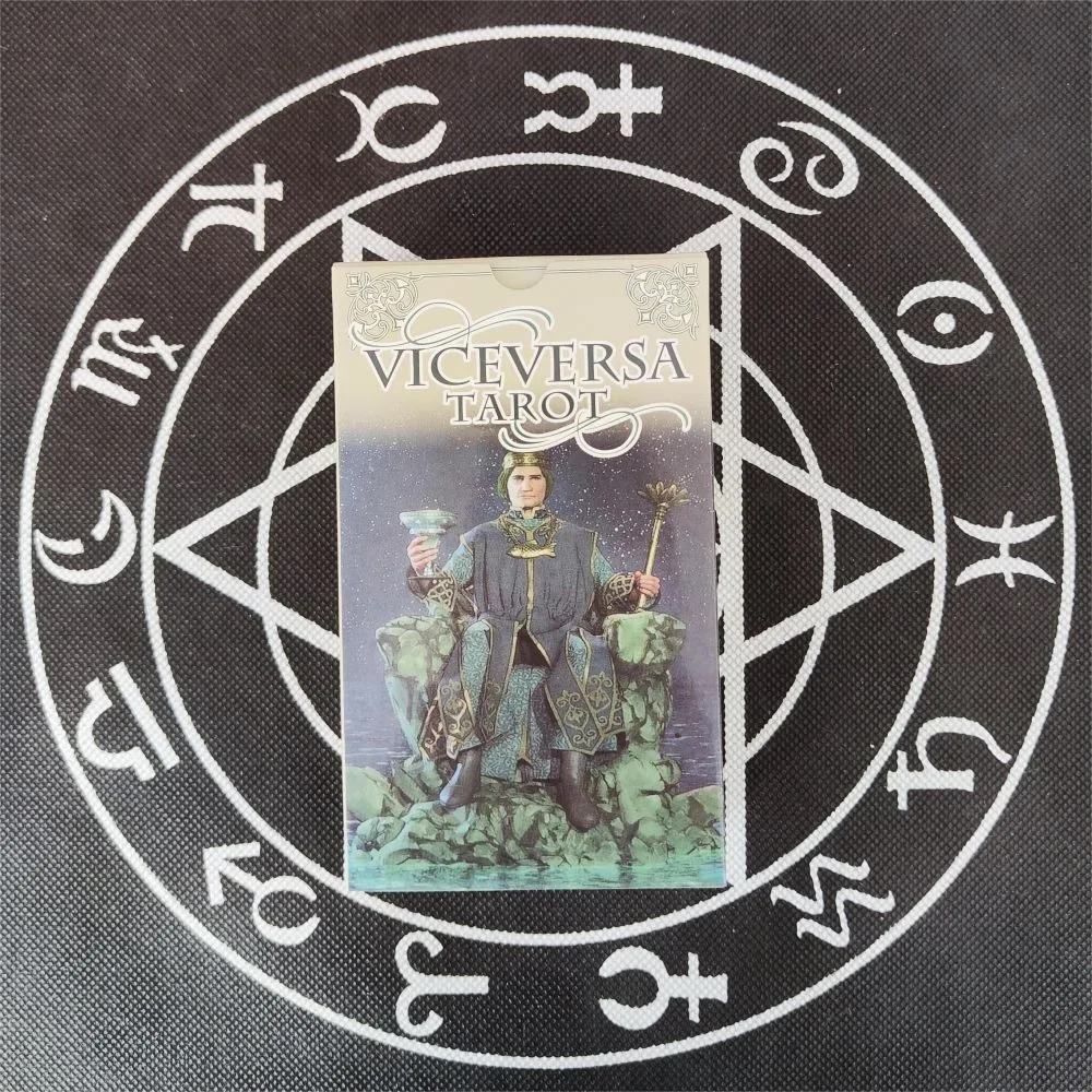 12x7cm Viceversa Tarot Card Game Both Sides Illustrated 78 Pcs Cards with Guidebook for Beginners