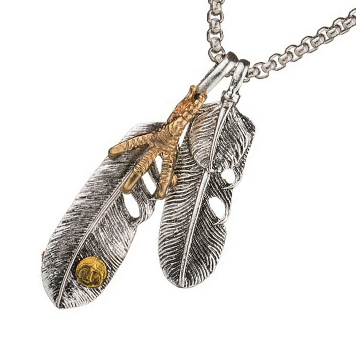 

Claw Pendant Necklace for Men Stainless Steel Alloy Jewelry Chain Vintage Gift Cool Fashion Accessories