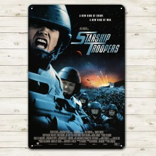 Starship Troopers Movie Metal Poster Tin Sign - 20x30cm Plate