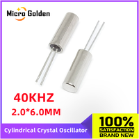 (10pcs) 40.000KHZ 40KHZ 40K 40.000K Cylindrical Passive Crystal Oscillator 2*6MM 2x6mm JU206 Quartz Crystal Resonator