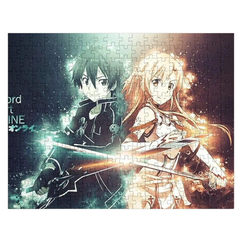 

Sword Art Online - Kirito Asuna Jigsaw Puzzle Baby Toy Customized Picture Puzzle