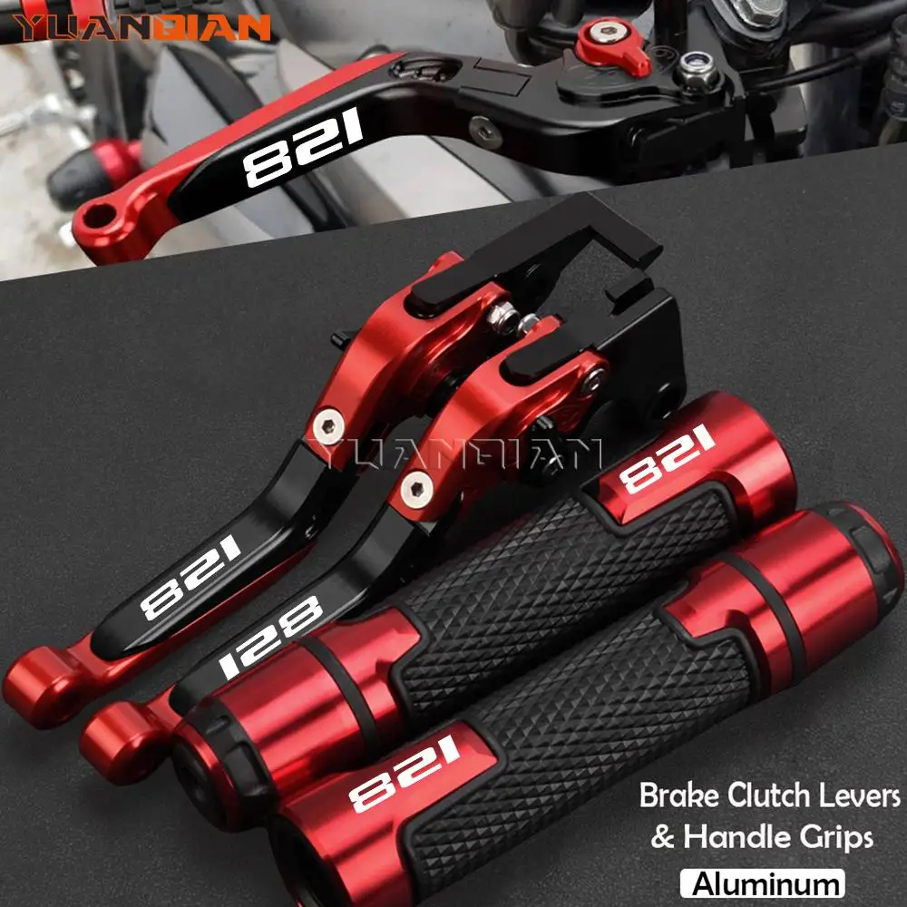 For ducati 821 StRipe MONSTER 821 DaRk 2017 2016 2015 2014 Motorcycle Accessories CNC Brake Clutch Levers Handle Handlebar grips