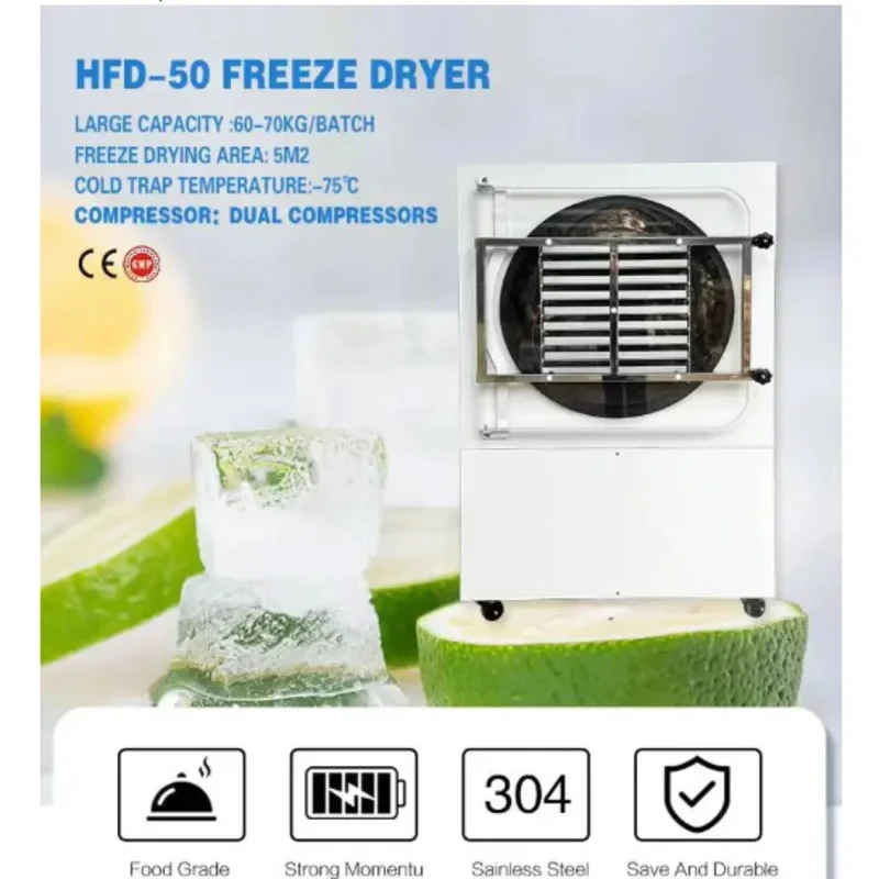 

Food Vacuum Sublimation Drying Equipment Commercial Fruit Vegetable Meat Preservation Dryer