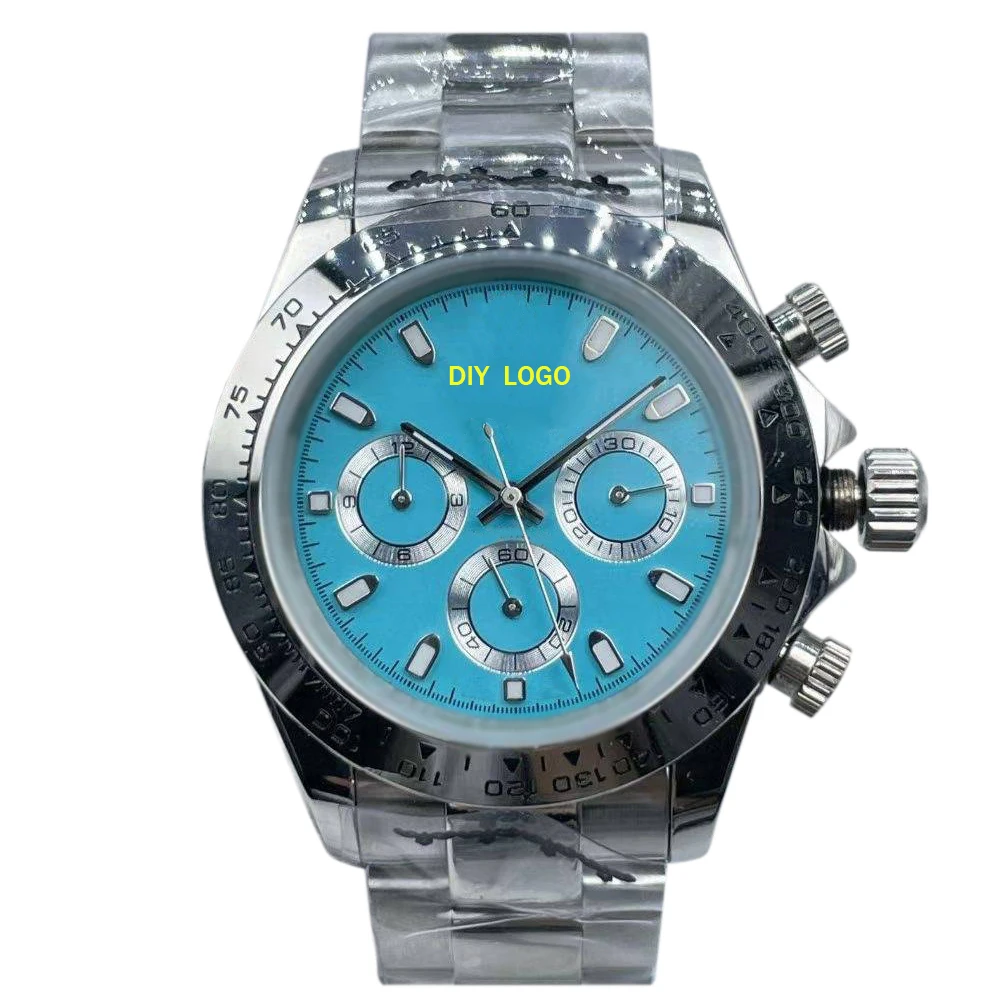 Customized Logo40mm Luxury Men's Watch, Mechanical Movement, Sapphire Mirror, 904 Steel, Gifts for Men