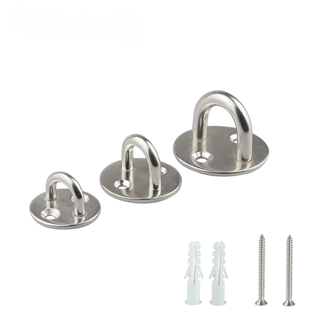 Rodada Door Lock para Hammock Cadeira, 304, 316 Aço Inoxidável, Fixa Buttonhole Plate, Marinha Lock, Iate, Navio Acessórios, 5mm, 6mm, 8mm, 1PC