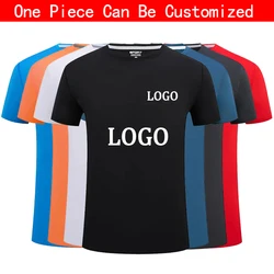 Customize LOGO T Shirt Teenager Quick Dry Short Sleeve Sport T-Shirt Breathable Running Shirts Gym Fitness Sportswear Tops Tees