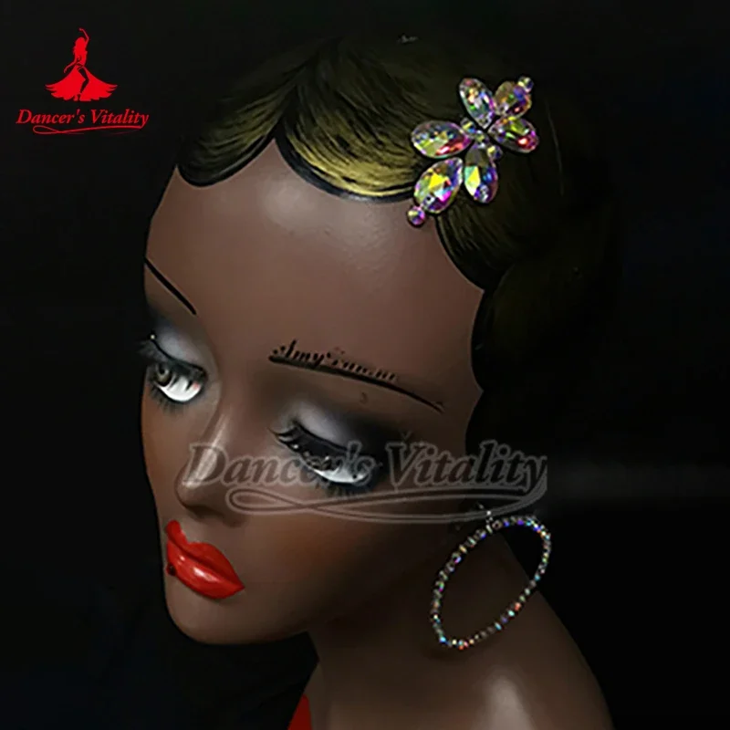4 色オプションのオリエンタルダンス装飾社交パフォーマンス女性用ヘッドウェアラテン競技衣装マッチングアクセサリー